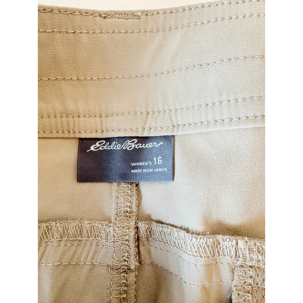 Eddie Bauer roll cuff Bermuda shorts size 16 NEW - Picture 2 of 13
